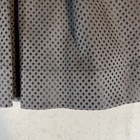 D Exterior Box Pleated Mini Skirt Woman EU 42 W30 Made Italy Side Zip Grey Black - Picture 4 of 13